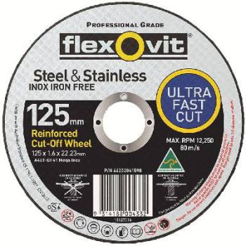 Disc C/O Inox 125 x 1.6 x 22 Flexovit 15127016