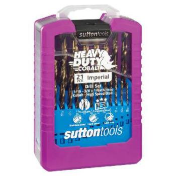 Drill Set Cobalt Imperial S2Co 21pc Sutton 100265 D109S2