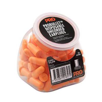 Earplug Probullet Uncorded CL5 Tradies Pack X50 EPOU-50