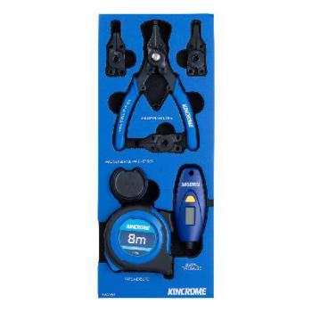 Kincrome Truck Box 8 Piece Circlip Pliers & Measuring Eva Tray