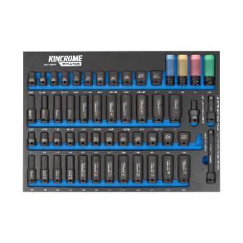 Kincrome Evolution 54 Piece Impact Sockets & Accessories Eva Tray