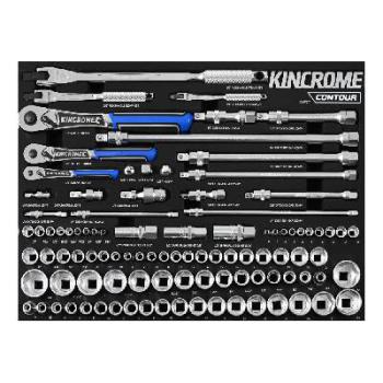 Kincrome Contour® 100 Piece Lok-On Sockets & Accessories Eva Tray