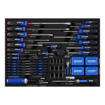 Kincrome Contour® 187 Piece Torquemaster® Screwdrivers & Fastening Eva Tray