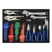 Kincrome Contour® 44 Piece Pliers, Wrenches & Hex / Torx® Fastening Eva Tray