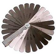 T&E Feeler Gauge Set 25 Blade Metric .04mm To 1.0mm 7013