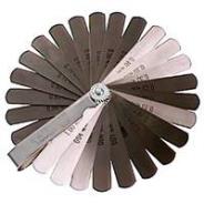 T&E FEELER GAUGE SET 25 BLADE METRIC .04MM TO 1.0MM   7013