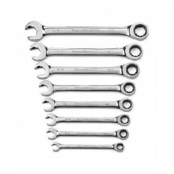 SPANNER SET GEARWRENCH RATCHET O/E 8 PC 5/16-3/4  85599