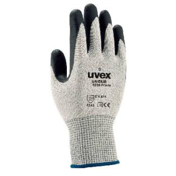 GLOVE UVEX UNIDUR NBR FOAM GREY CUT 5 SIZE 9      UD6659F2