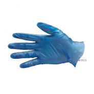 GLOVE VINYL ECO BLUE P/F CTN 100 LGE 41127