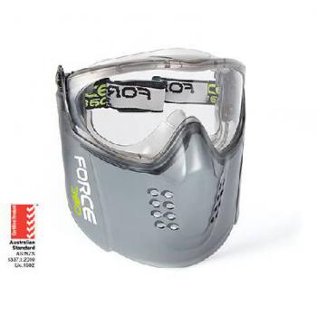 GOGGLE FORCE 360 GUARDIAN+ CLEAR LENS GOGGLE AND VISOR COMBO