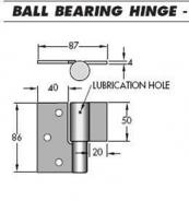 Hinge 85mm Gal Left Hand G4LGAL