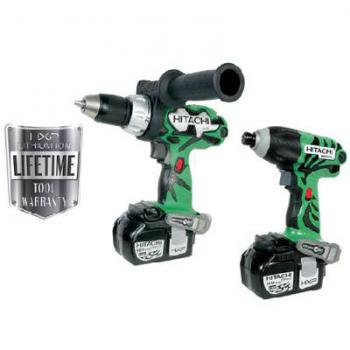 HITACHI COMBO KIT 2PC BRUSHLESS DRILL/DRIVER 18V 5.0AH KC18DDL(HJ)