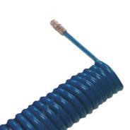 Recoil Pu Air Hose, Blue, Single Action Fittings, 8 x 12mm, 10Mtr HUZ8012-10BS