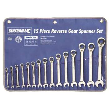 Kincrome Combination Gear Spanner Set 15 Piece K3016