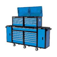 Kincrome Evolution Super Wide Dual Deep Chest, Trolley & Dual Side Locker Combo 31 Drawer
