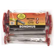Bondhus Hex Key Set 8 Ball/Hex T-Handle 2-10mm Pouch BD13187