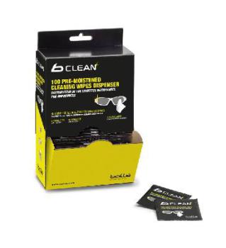 Lens Wipes Anti-Static Lint Free B-Clean  Pk100  Bolle   PACW100