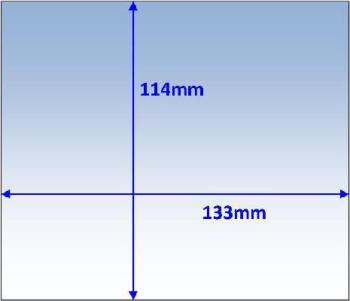 Lens Clear Outer 133 x 114mm Suit Various Pk10 Weldclass P7-CL133114/10