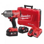 MILWAUKEE IMPACT WRENCH  KIT  HIGH TORQUE 1/2 DRIVE 18 VOLT FUEL  M18FHIWF12-502C