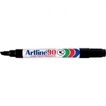 Artline Marker 90 Black Chisel Point 109001