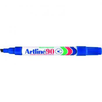 Artline Marker 90 Blue Chisel Point 109003
