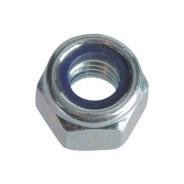 M20 Coarse Nyloc Nut Zinc
