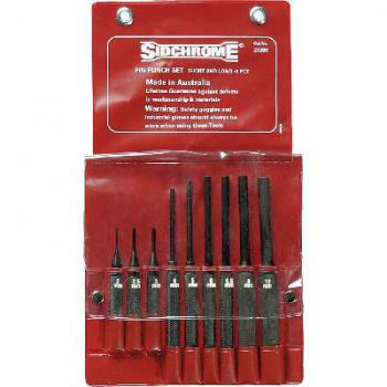 Sidchrome Punch Set Pin Long & Short 9Pce SCMT27209