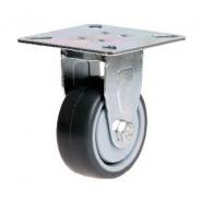 Castor Plate Rigid Rubber 50 x 18 R2711