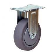 Castor Fixed 100mm Grey Rubber R4426