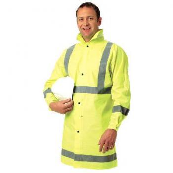 RAIN COAT REFLECTIVE HI VIZ FLUORO GREEN MEDIUM  IRC76HGZT2M