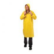 Rain Coat PVC Yellow 3/4 W/Hd Medium