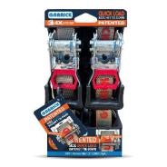 Ratchet Tie Down Quick Load 25mm x 4m x 450kg 2-Pack GQLRTD-25MM