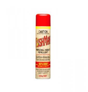 BUSHMAN REPELLENT 40% DEET AEROSOL 225GM BU225A