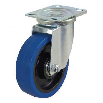 Castor 125mm Reb Rubber Swivel S5042