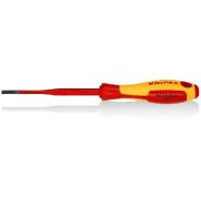 Screwdriver Flat 1000V 4.0 x 100mm Knipex 982040