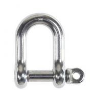SHACKLE D STAINLESS STEEL M4  615404