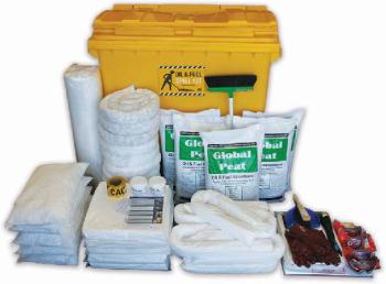 Global Spill Kit Oil & Fuel 660L Mobile Bin SKH660
