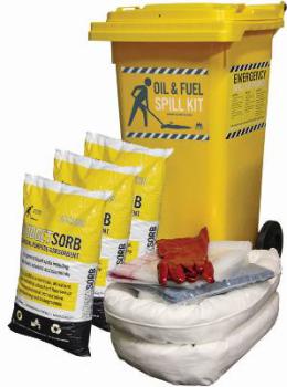Global Spill Kit Oil/Fuel Ecom 120Lt Bin SKHBR120