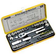 Socket Set Stanley 1/4&3/8D Met/Af 40pc 89-506