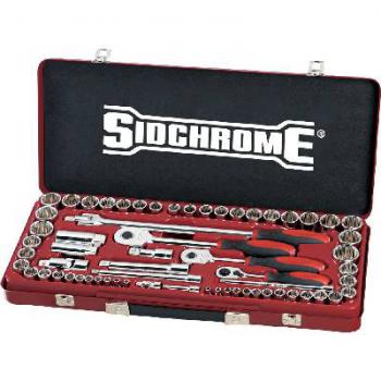 Socket Set Sidchrome 1/4 3/8 1/2D 64pc SCMT19120
