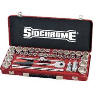 SOCKET SET SIDCHROME 1/2DR MET/AF 40PC  SCMT14105