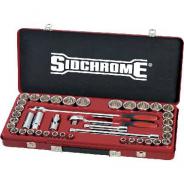 SOCKET SET SIDCHROME 1/2D MET/AF 41PC   SCMT14104