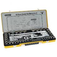 Socket Set Stanley 1/2Dr Met/Af 43pc 89-509