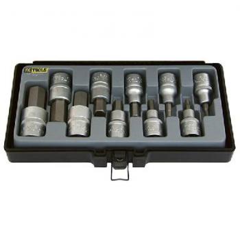 SOCKET SET KCTOOL INHEX 1/2D METRIC 10PC  A13669