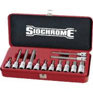 SOCKET SET SIDCHROME 1/2D INHEX METRIC 13PC  SCMT14275