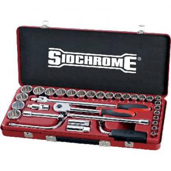Socket Set Sidchrome 1/2D Metric 33pc SCMT14210