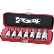 Socket Set Sidchrome 1/2D Inhex Metric 7pc SCMT14274