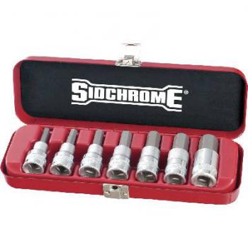 Socket Set Sidchrome 1/2D Inhex Metric 7pc SCMT14274