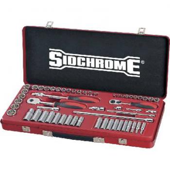 SOCKET SET SIDCHROME 1/4 & 3/8D MET/IMP 57PC   SCMT19230