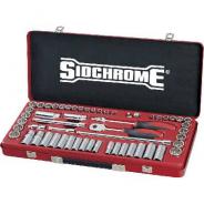 SOCKET SET SIDCHROME 3/8D MET/AF 56PC  SCMT13110